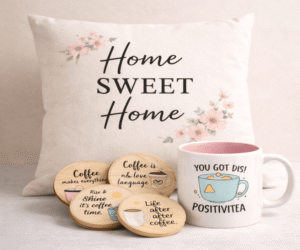 Mug+coaster+Cushion