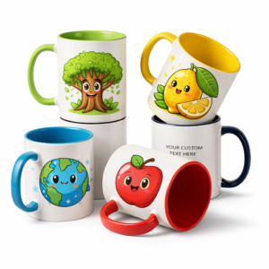 Personalized Inside Color  Photo Mugs