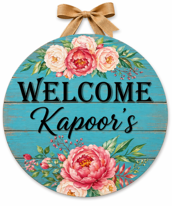 Round name board 1
