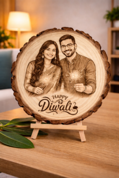 Wooden Chopped Photo Frame