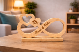Infinity Love Wooden Frame