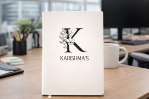 Monogram Floral Diary
