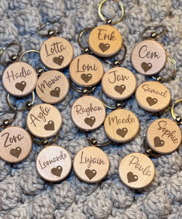 round keychain