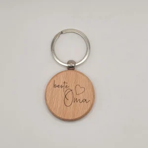 Wooden Keychain - Engraved Memories
