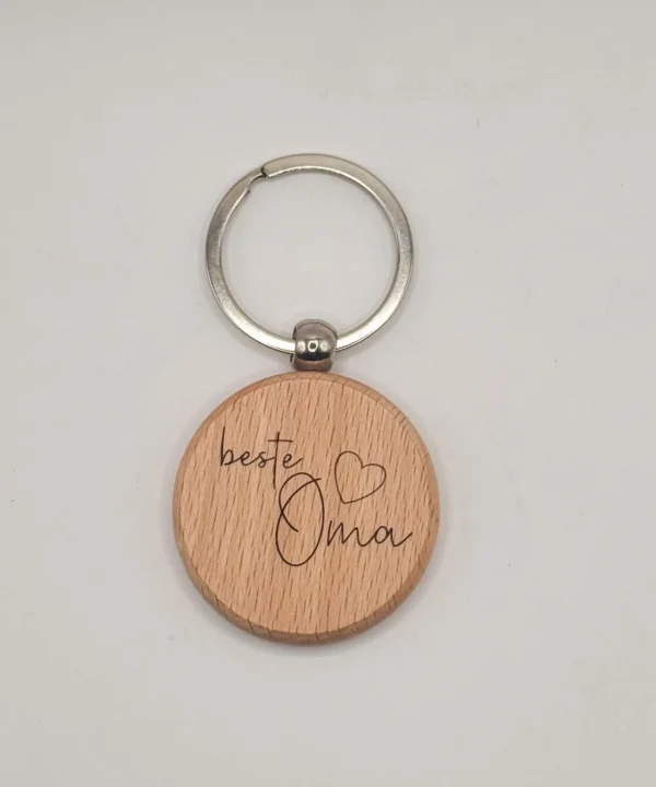 wooden keychain